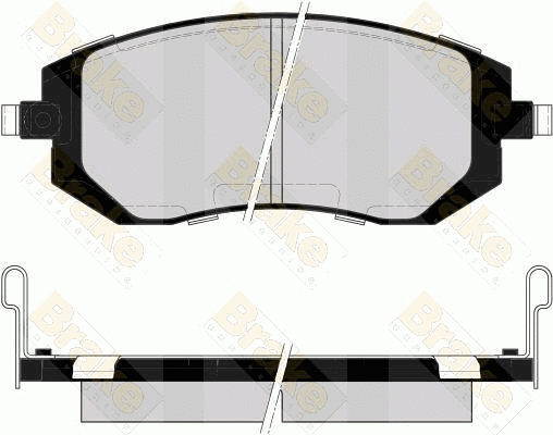 Brake Pad Set, disc brake (PA1556)