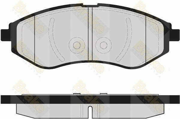 Brake Pad Set, disc brake (PA1600)