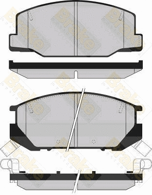 Brake Pad Set, disc brake (PA851)