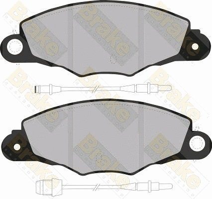 Brake Pad Set, disc brake (PA1145)