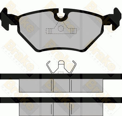 Brake Pad Set, disc brake (PA484)