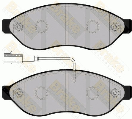 Brake Pad Set, disc brake (PA1754)