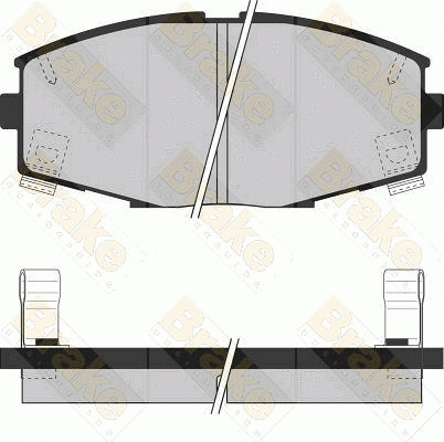 Brake Pad Set, disc brake (PA837)