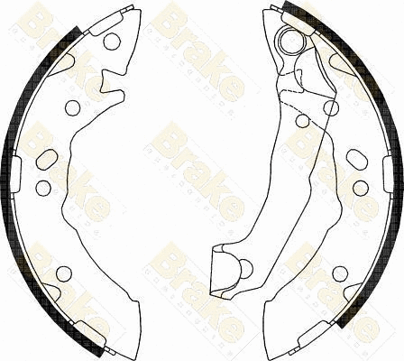 Brake Shoe Set (SH2550)
