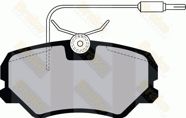 Brake Pad Set, disc brake (PA1041)