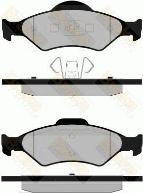 Brake Pad Set, disc brake (PA1268)
