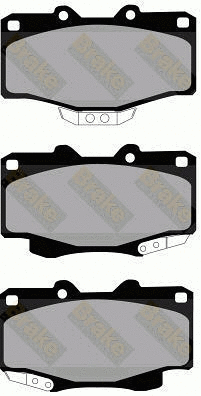 Brake Pad Set, disc brake (PA844)