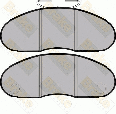 Brake Pad Set, disc brake (PA812)