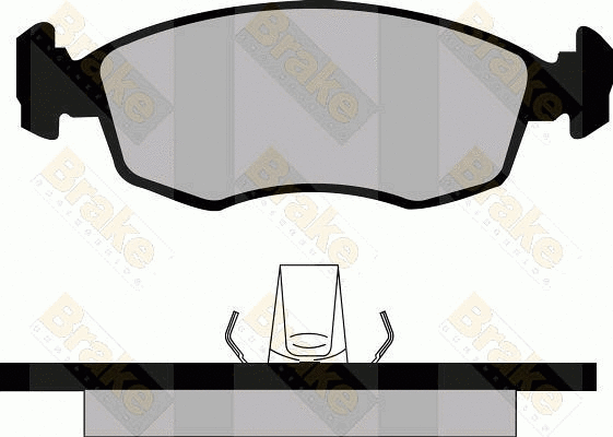 Brake Pad Set, disc brake (PA513)