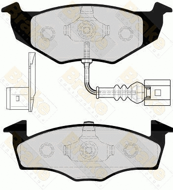 Brake Pad Set, disc brake (PA1607)