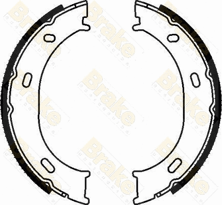 Brake Shoe Set, parking brake (SH2580)