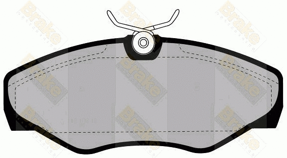 Brake Pad Set, disc brake (PA1244)