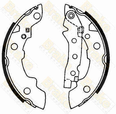 Brake Shoe Set (SH1162)