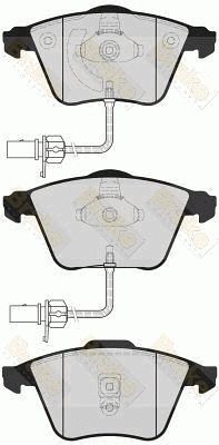 Brake Pad Set, disc brake (PA1624)