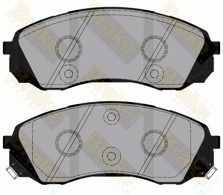 Brake Pad Set, disc brake (PA1876)