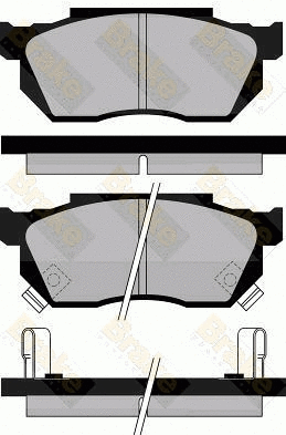 Brake Pad Set, disc brake (PA396)
