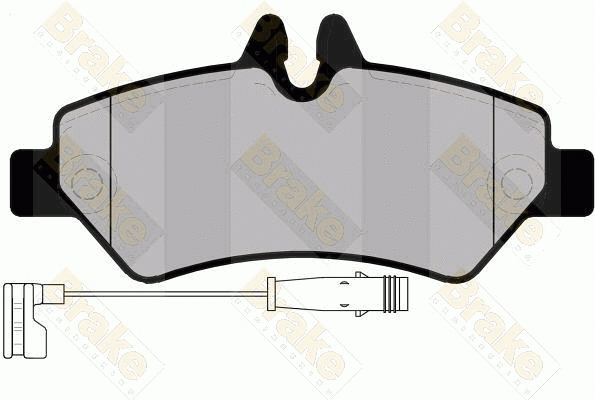 Brake Pad Set, disc brake (PA1702)
