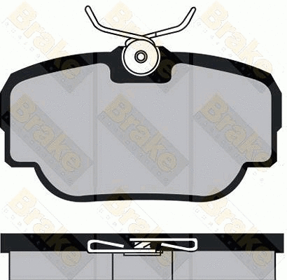 Brake Pad Set, disc brake (PA1046)