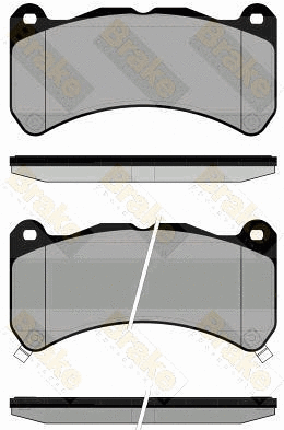 Brake Pad Set, disc brake (PA1838)