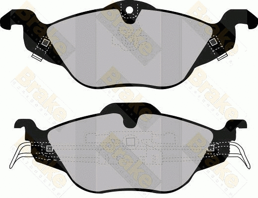 Brake Pad Set, disc brake (PA1174)