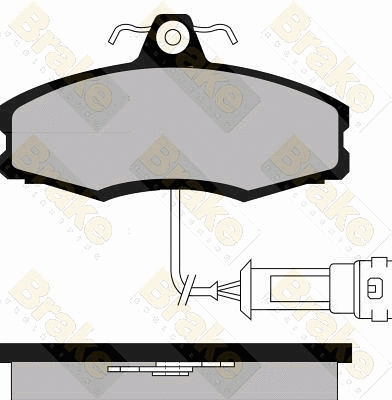 Brake Pad Set, disc brake (PA340)