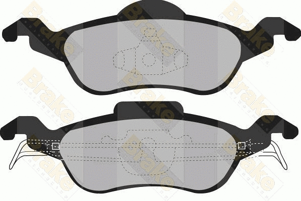 Brake Pad Set, disc brake (PA1187)
