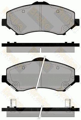 Brake Pad Set, disc brake (PA1837)