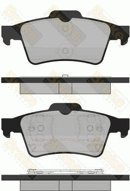 Brake Pad Set, disc brake (PA1391)