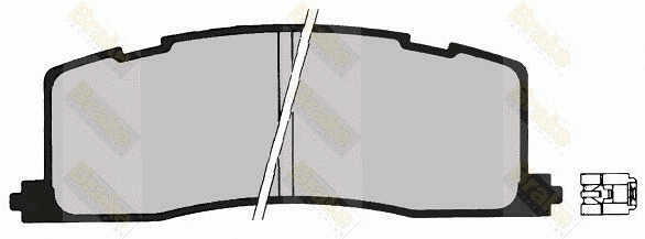 Brake Pad Set, disc brake (PA845)