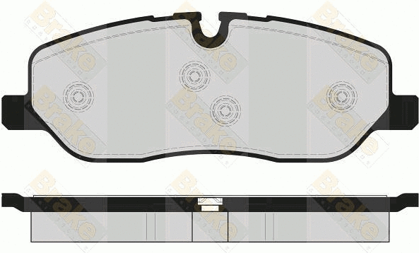 Brake Pad Set, disc brake (PA1672)