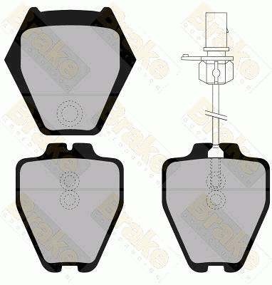 Brake Pad Set, disc brake (PA1329)