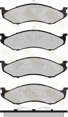 Brake Pad Set, disc brake (PA1322)