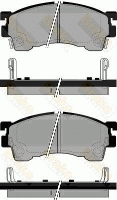 Brake Pad Set, disc brake (PA768)