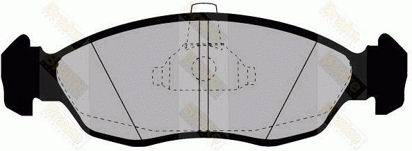 Brake Pad Set, disc brake (PA1166)