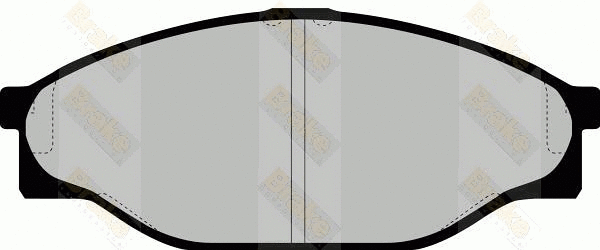 Brake Pad Set, disc brake (PA848)