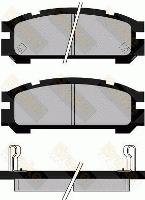 Brake Pad Set, disc brake (PA823)