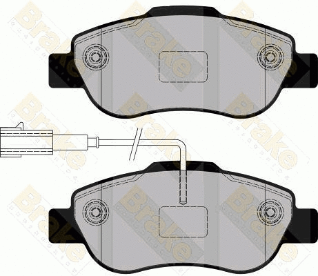 Brake Pad Set, disc brake (PA1761)