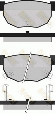 Brake Pad Set, disc brake (PA499)