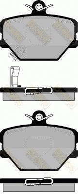 Brake Pad Set, disc brake (PA1162)