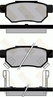 Brake Pad Set, disc brake (PA545)