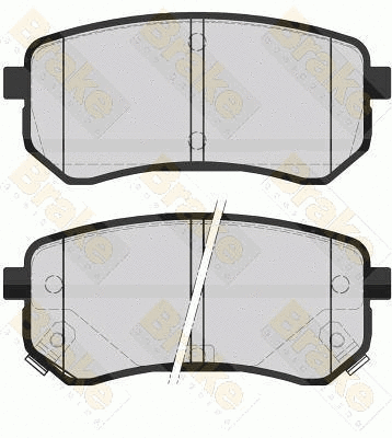 Brake Pad Set, disc brake (PA1578)