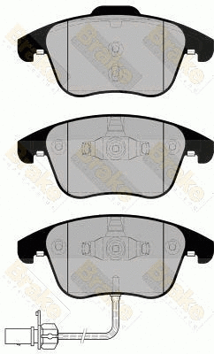Brake Pad Set, disc brake (PA1802)