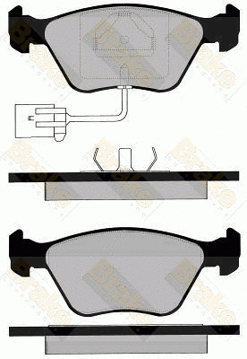 Brake Pad Set, disc brake (PA946)