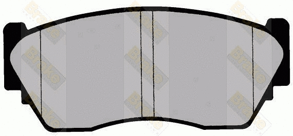 Brake Pad Set, disc brake (PA796)