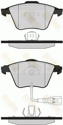 Brake Pad Set, disc brake (PA1681)