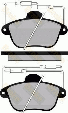 Brake Pad Set, disc brake (PA807)