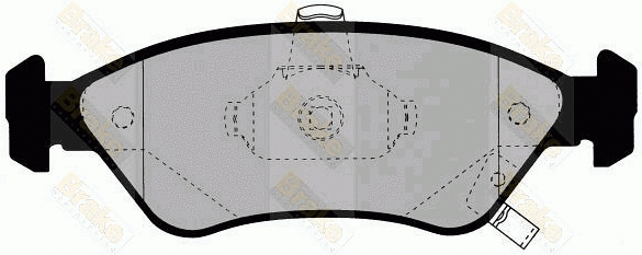 Brake Pad Set, disc brake (PA1351)