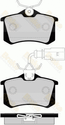 Brake Pad Set, disc brake (PA1563)