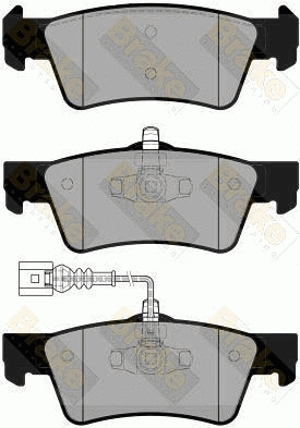 Brake Pad Set, disc brake (PA1863)