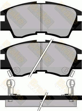 Brake Pad Set, disc brake (PA552)